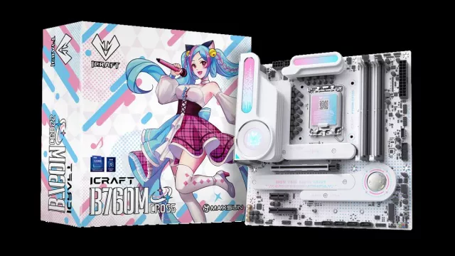 Maxsun presenta una scheda madre Intel per gli appassionati di Anime — iCraft B760M Cross arriva con colori pastello