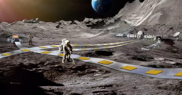 NASA osserva un treno di robot levitanti per la luna