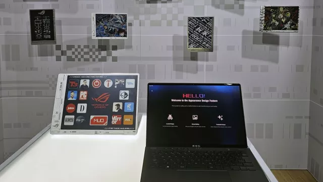 Asus porta uno schermo e-ink a colori sul coperchio di un Zephyrus G14: il concept Dali porta un nuovo livello di personalizzazione ai laptop da gaming